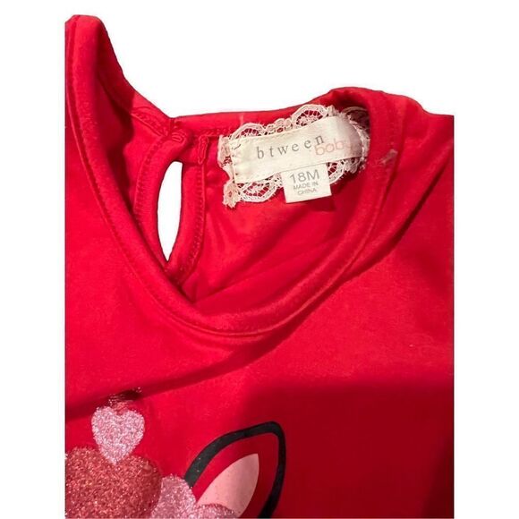 Btween Girls unicorn red dress size 18M - Picture 4 of 7